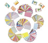 Zhenp 120 Pièces Cadre Photo en Papier Kraft Coloré, 3,3x2,17 Pouces, Ensemble de Cadre de Papier Photo Coloré, Cadre Photo en Papier Kraft Coloré, Universel, pour La Décoration de La Maison