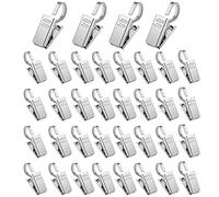 Zhenp 36 Pièces Pince à Rideau en Acier Inoxydable, avec Crochet, Pinces à Rideaux Pratiques, 33x9mm/1,2x0,36 Zoll, Petite Pince à Rideau, Forme de Dent, pour Rideau, Photos, Décoration De La Maison