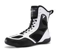 ZHENSI Chaussures Boxe Hommes Bottes Légères de Lutte et d'entraînement