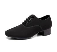 ZHENSI Chaussures Danse Latine Hommes Chaussures Salon Oxford Respirantes | Semelle En Cuir/Caoutchouc 3.5cm Tige Mesh Talon Bas Pour L'intérieur L'extérieur Chaussures Danse De Tango Salsa Valse