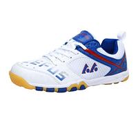 ZHENSI Chaussures De Tennis De Table Hommes Femmes Chaussures De Court Intérieur Anti-Dérapant Léger Respirant Fond Souple,Blanc,37 EU