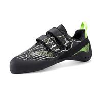 ZHENSI Chaussures d'escalade Chaussures De Bloc pour Débutants Hommes Et Femmes avec Double Sangle pour L'entraînement en Salle d'escalade Sportive,Vert,41 EU