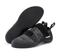 ZHENSI Chaussures d'escalade Hommes Chaussures de Bloc À Double Sangle pour Salle d'escalade Intérieure Et Extérieure pour Enfants Femmes Et Débutants,Noir,38 EU