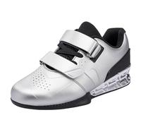 ZHENSI Chaussures D'haltérophilie Hommes, Chaussures De Musculation De Musculation De Squat De Gymnastique De Cross,Argent,44 EU