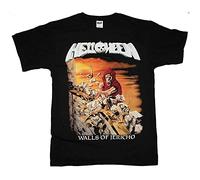 ZHENWA Helloween Walls of Jericho Gamma Ray Iron Saviour Rage Black Men T Shirt Size M