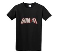 ZHENWA Sum 41 Logo Mens Round Neck Cotton T Shirts Size M