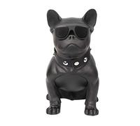 Zhenwo Haut-Parleur Bluetooth Intelligent Surdimensionné Bulldog Pleine De Chiens Haut-Parleurs Résistant À Écharde Hundekopf Portable,Noir