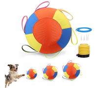 ZHENWO Herding Ball for Dogs, Giant Dog Ball with Handle Cover & Pump, Calming Jumbo Balls, 10/18/22" Tear-Resistant Inflatable Toy for Play Exercise & Outdoor Play (S-10in)