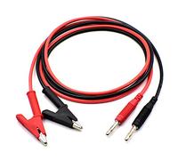 zhenyu 2Pcs 4mm Banana Plug to Alligator Clip Test Lead Wire Cable Set 14AWG for Multimeter Oscilloscope 3 Feet