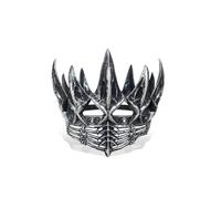 ZHER-LU Couronne gothique pour femme, couronne de reine maléfique pour Halloween, bal de fin d'année, pour costume d'Halloween (argenté)