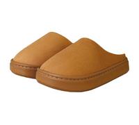 ZHER-LU Pantoufles pelucheuses à enfiler pour femme, pantoufles d'intérieur et d'extérieur (Brun, XL, Adulte, Moyen, Alpha/lettres, Système Taille Chaussures EU, Moyen)