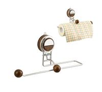 ZHERIKAH Porte-Serviettes en Papier, Derouleur Essuie Tout Murale, Support a Ventouse Multifonction, Porte-Serviettes de Cuisine a Ventouse, pour Le Rangement et L'organisation Murale