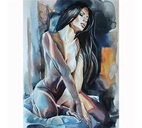 Zheynn Diamond Painting,Peinture de Diamant 5D,Bricolage Strass Diamond Pasted Painting Broderie Point de Croix Diamant Arts Craft pour Home Décor Murale Femme Sexy Round Drill,70x90cm