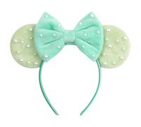 zhezesmila Serre-tête avec oreilles de souris et perles pour femme - Accessoire de bijoux pour costume de princesse, vacances, parc, voyage