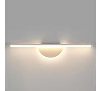 ZHFZKKL LED moderne simple salle de bain vanité applique murale en métal aluminium miroir avant applique murale 3 couleurs température nordique longue bande applique murale acrylique salle de bain lum