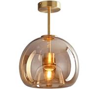 ZHFZKKL Moderne Minimaliste Style Américain Rétro Cuivre Verre Plafonnier Lumière Nordique Luxe Créativité Chambre Plafonnier Vestiaire Cuisine Restaurant Couloir Salon Couloir Lustre