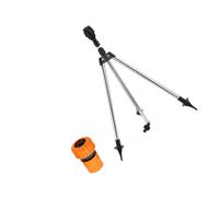 ZHGFXIN Arroseur de jardin rotatif à 360° sur trépied réglable avec adaptateur de tuyau de 1,9 cm pour patios, serres, parterres de fleurs, arrosage extérieur