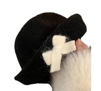 ZHGFXIN Chapeau de marin avec nœud pour femme, adolescente, seau d'extérieur coupe-vent pour adultes, adolescents, ski, cyclisme, peluche pour femmes, hommes, femmes, hiver, chaud, couleur unie