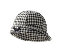 ZHGFXIN Chapeau marin à carreaux avec nœud papillon pour adultes et adolescents, chapeau marin, printemps, soleil, festival, accessoire de pêcheur à carreaux