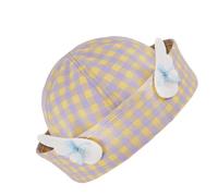 ZHGFXIN Chapeau marin avec nœud ailé pour adultes et adolescents - Résistant au soleil - Accessoires de festival musicaux - Unisexe, Jaune violet., Taille unique