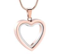 ZHGFXIN Collier commémoratif avec cœur doux pour cendres commémoratif de la famille des animaux de compagnie bien-aimés, collier de crémation en forme de cœur à porter au quotidien