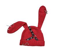 ZHGFXIN Dark Series Chapeau avec oreilles de lapin pour adolescente fille années 2000 Cosplay Costume Casquettes d'hiver chaud Couvre-chef extérieur Street Punk Headwear Party