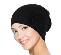 ZHGFXIN Graceful Chemo Hat Hip Hop Skull Caps Highlight for Trendsetting Pullover Warm Skull Caps Turban Party Club Chemo Headwear for Women Girls Men Winter, Noir , Taille unique