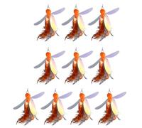 ZHGFXIN Lot de 10 jouets pour chats - Pour baguette - Cloches à plumes - Recharges - Recharges de baguettes - Exercices amusants à plumes