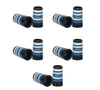 ZHGFXIN Lot de 10 viroles coniques de golf pour arbres parallèles de 0,8 cm et 1,9 cm et arbres parallèles en fer à rayures colorées