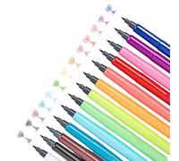 ZHGFXIN Lot de 12 feutres de coloriage aquarelle 0,4 mm avec pointe en feutre Bible