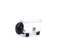 ZHGFXIN Qtip Distributeur de bureau en forme de mouton transparent pour tampons cosmétiques, cotons-tiges, trombones, épingles à cheveux, attaches, porte-fil dentaire pour tiroir