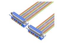 ZHGUIMING 1 adaptateur de port série D-SUB DB9 DB15 DB25 DB37 DIDC 9 15 25 37 broches mâle/femelle RS232 COM(DB25 F to F,80cm)