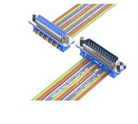 ZHGUIMING 1 adaptateur de port série D-SUB DB9 DB15 DB25 DB37 DIDC 9 15 25 37 broches mâle/femelle RS232 COM(DB25 M to F,20cm)