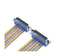 ZHGUIMING 1 adaptateur de port série D-SUB DB9 DB15 DB25 DB37 DIDC 9 15 25 37 broches mâle/femelle RS232 COM(DB25 M to M,200cm)