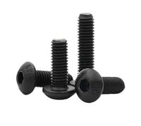 ZHGUIMING 100/50/20/10/5/2 Pièces M1.6 M2 .5 M3 M4 M5 M6 M8 M10 M12 ISO7380 Grade12.9 À Six Pans Creux Hexagonal Vis Tête Ronde Boulon(3mm,M1.6 (100pcs))