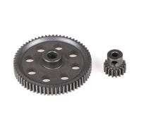 ZHGUIMING 11184 Engrenage principal différentiel en métal 64 dents 11181 Pignon moteur 21 dents Camion 1/10 Pièces RC Exceed 94111(1764T)
