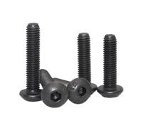 ZHGUIMING Acier Grade12.9 M1.6 M2 .5 M3 M4 M5 M6 M8 M10 M12 ISO7380, douille hexagonale, vis à tête ronde, boulon 50/20/10/5/2 pièces(18mm,M2.5 (30pcs))