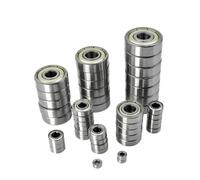 ZHGUIMING Lot de 10/50 petits roulements 2 mm, 3 mm, 4 mm, 5 mm, 6 mm, 7 mm, 8 mm, 9 mm, 10 mm, alésage 3 x 7 x 3 mm, 5 x 10 x 4 mm, 5 x 11 x 4 mm, 8 x 22 x 7 mm, 10 x 15 x 4 mm(10Pcs,7x13x4mm)
