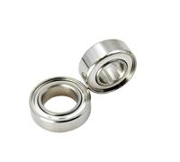 ZHGUIMING Lot de 10 roulements hybrides en céramique haute vitesse, en acier inoxydable, avec balais de carbone scellés, for micromoteur, pièce à main, perceuse à ongles électrique(5x8x2.5mm)