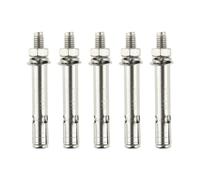 ZHGUIMING Lot de 5 vis d'expansion en acier inoxydable M6 x 60 mm, boulon, manchon d'ancrage for béton, tige liaison, fixation murale, clou