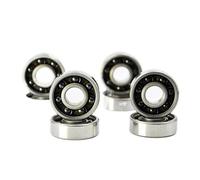 ZHGUIMING Lot de 8 roulements à billes hybrides en céramique et acier inoxydable S608 ZZ Si3N4, 8 x 22 x 7 mm, 608 2RS, for rollers, skateboards et longboards