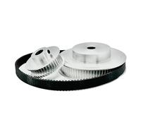 ZHGUIMING Poulie de distribution HTD3M 40 dents 80 dents, largeur de courroie 15 mm, alésage 5 à 25 mm, réduction 2:1, décélération, kit de poulie 3M, roue synchrone(80T Bore 8mm,BELT 639MM_40T BORE 1