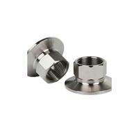 ZHGUIMING Raccord de connecteur Tri Clamp court hexagonal 1/4" 3/8" 1/2" 3/4" 1" 1-1/2" 2" femelle 0,5" 1,5" 2" 2,5" en acier inoxydable 304 316L(DN40 1-1l2 BSP K50.5,SUS316L)