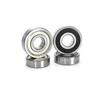 ZHGUIMING Roulements à billes à gorge profonde 606ZZ 6 x 17 x 6 mm, lot de 10 ou 100 pièces, alésage de 6 mm, roulements miniatures en acier chromé, 606 2Z ZZ 2RS DDU(606 2RS Premium,100Pcs)