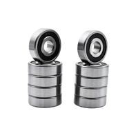 ZHGUIMING Roulements à billes à gorge profonde en acier chromé, diamètre intérieur 10 mm, 10 x 30 x 9 mm, 6200 2RS ZZ, 10 x 30 x 9 mm, 6200ZZ DDU 2Z, 10 mm(6200 2RS)