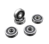 ZHGUIMING Roulements à rouleaux DDU 2RS, 10 pièces, 100 pièces, 608, 606, 607, 609, 625, 626, 627, 628, alésage 5 mm, 6 mm, 7 mm, 8 mm, 9 mm, lubrifiés et scellés(627 2RS Premium,100Pcs)