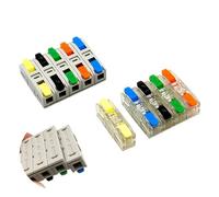 ZHGUIMING Terminal Block, Miniature Cable Connector, Suitable For 0.08mm-2.5mm Wire, Splitter Conductor, LED Light Source Paralleler(229b-GNT,100pcs)