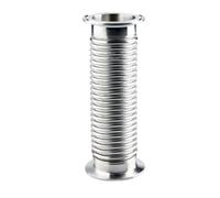 ZHGUIMING Tuyau à soufflet sanitaire en acier inoxydable SUS304, diamètre extérieur 25-76 mm x 1,5", 2", 3", bride triple, longueur 0,5 à 1 mètre, brassage maison(25mm K50 L- 1meter)