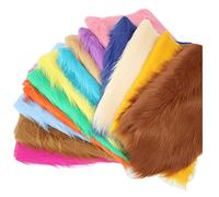 ZhHOME Tissu en Fausse Fourrure à Poils Longs 150x50cm Fourrure Synthétique pour Costume, Cosplay, Artisanat d'art, Photographie, Jouets, Fursuit(Color:Blanche)