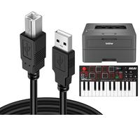 ZHHSUNY 10FT Câble USB B MIDI Contrôleur MIDI Compatible Akai Professional MPK Mini MKII MK3,MPK249,MPK261,MPD218,MPK225,MPC X One,MPX8,MPK Play,APCMini,APC40MKII,APC Key25,LPK25